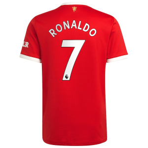 Billiga Fotbollströjor Manchester United Cristiano Ronaldo 7 Hemma 2021 2022 - Kortärmad