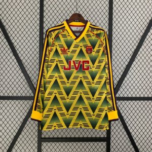 Retro Fotbollströjo Långärmad Arsenal Borta Adidas 1991-93